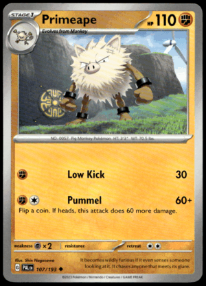 Pokémon Primeape 107/193 - Normal Uncommon SV02: Paldea Evolved EN