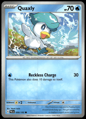 Pokémon Quaxly 050/193 - Normal Common SV02: Paldea Evolved EN