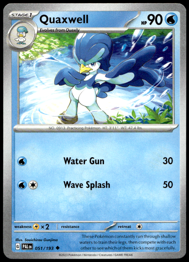 Pokémon Quaxwell 051/193 - Normal Uncommon SV02: Paldea Evolved EN