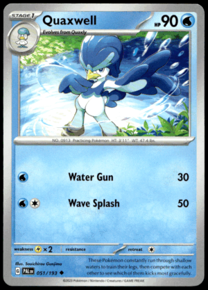 Pokémon Quaxwell 051/193 - Normal Uncommon SV02: Paldea Evolved EN