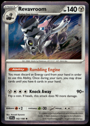 Pokémon Revavroom 142/198 - Holofoil Rare SV01: Scarlet & Violet Base Set EN
