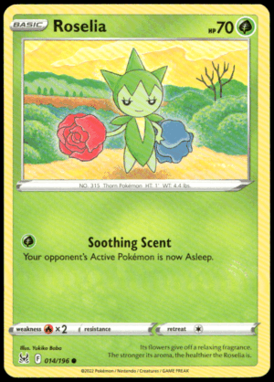 Pokémon Roselia 014/196 - Normal Common SWSH11: Lost Origin EN