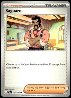 Pokémon Saguaro 187/193 - Normal Uncommon SV02: Paldea Evolved EN