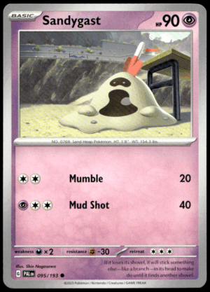 Pokémon Sandygast 095/193 - Normal Common SV02: Paldea Evolved EN