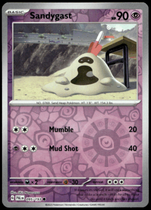 Pokémon Sandygast 095/193 - Reverse Holofoil Common SV02: Paldea Evolved EN
