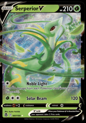 Pokémon Serperior V 007/195 - Holofoil Ultra Rare SWSH12: Silver Tempest EN