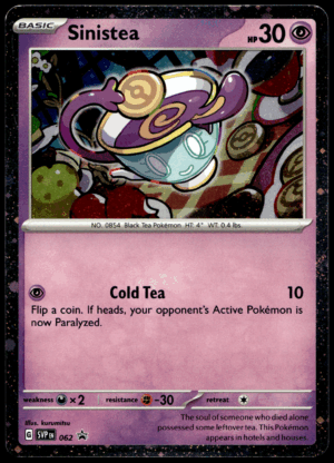 Pokémon Sinistea 62 - Holofoil Rare SV: Scarlet & Violet Promo Cards EN