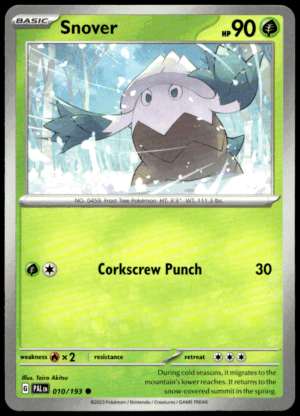 Pokémon Snover 010/193 - Normal Common SV02: Paldea Evolved EN