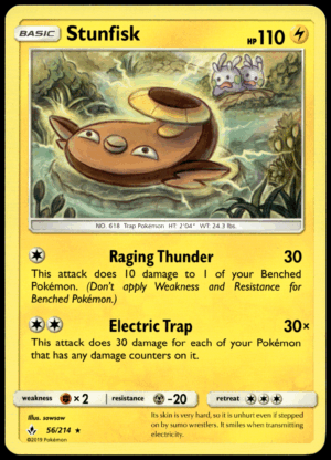 Pokémon Stunfisk 56/214 - Normal Rare SM - Unbroken Bonds EN