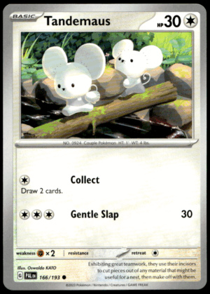 Pokémon Tandemaus 166/193 - Normal Common SV02: Paldea Evolved EN