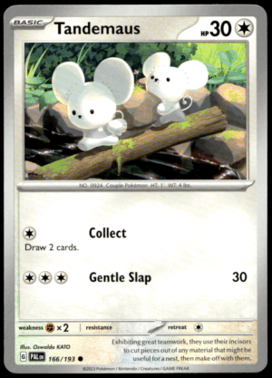 Pokémon Tandemaus 166/193 - Normal Common SV02: Paldea Evolved EN