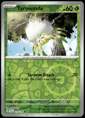 Pokémon Tarountula 018/198 - Reverse Holofoil Common SV01: Scarlet & Violet Base Set EN