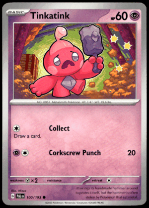 Pokémon Tinkatink 100/193 - Normal Common SV02: Paldea Evolved EN