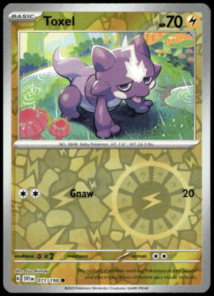 Pokémon Toxel 071/198 - Reverse Holofoil Common SV01: Scarlet & Violet Base Set EN