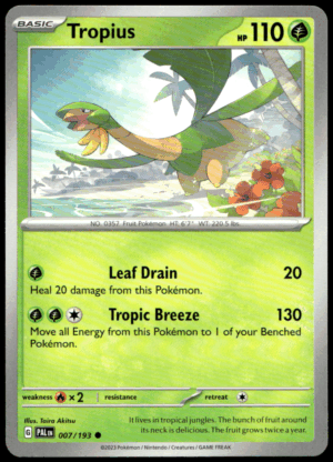 Pokémon Tropius 007/193 - Normal Common SV02: Paldea Evolved EN