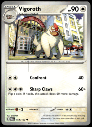 Pokémon Vigoroth 161/193 - Normal Uncommon SV02: Paldea Evolved EN
