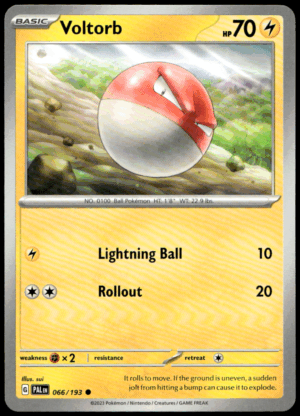 Pokémon Voltorb 066/193 - Normal Common SV02: Paldea Evolved EN