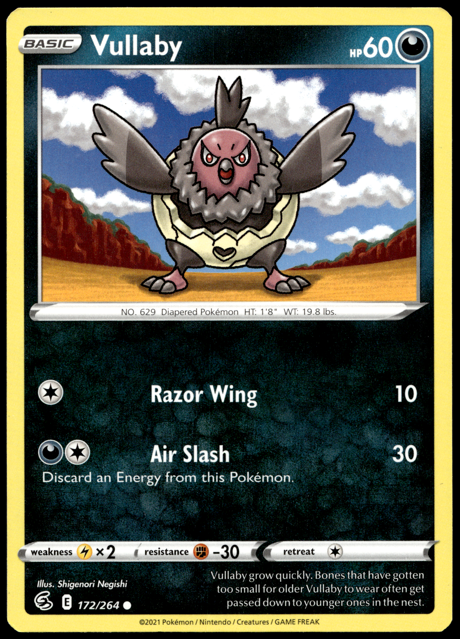 Pokémon Vullaby 172/264 - Normal Common SWSH08: Fusion Strike EN
