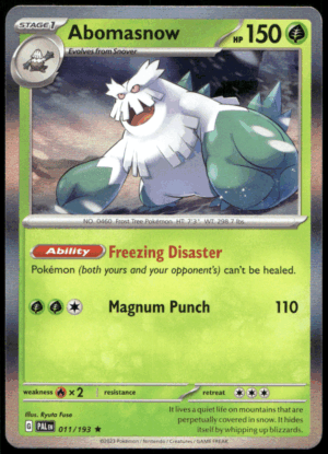 Pokémon Abomasnow 011/193 - Holofoil Rare SV02: Paldea Evolved EN