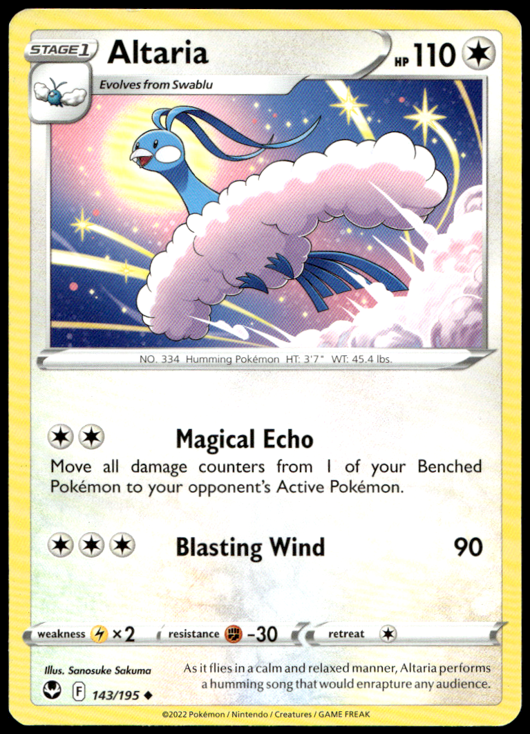 Pokémon Altaria 143/195 - Normal Uncommon SWSH12: Silver Tempest EN