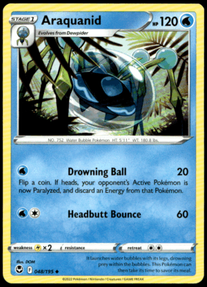 Pokémon Araquanid 048/195 - Normal Uncommon SWSH12: Silver Tempest EN