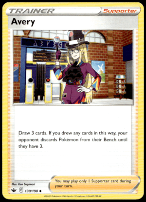 Pokémon Avery 130/198 - Normal Uncommon SWSH06: Chilling Reign EN