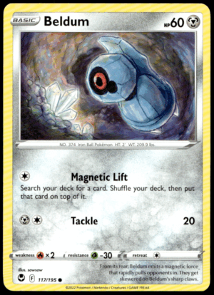 Pokémon Beldum 117/195 - Normal Common SWSH12: Silver Tempest EN