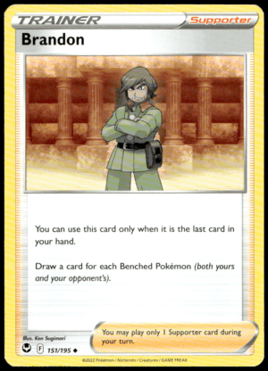 Pokémon Brandon 151/195 - Normal Uncommon SWSH12: Silver Tempest EN