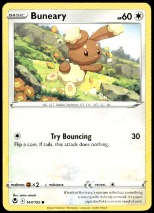 Pokémon Buneary 144/195 - Normal Common SWSH12: Silver Tempest EN