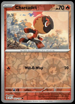 Pokémon Charcadet 032/191 - Reverse Holofoil Common SV08: Surging Sparks EN