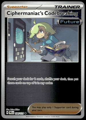 Pokémon Ciphermaniac's Codebreaking 104/131 - Reverse Holofoil Uncommon SV: Prismatic Evolutions EN