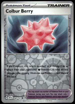 Pokémon Colbur Berry 168/191 - Reverse Holofoil Uncommon SV08: Surging Sparks EN