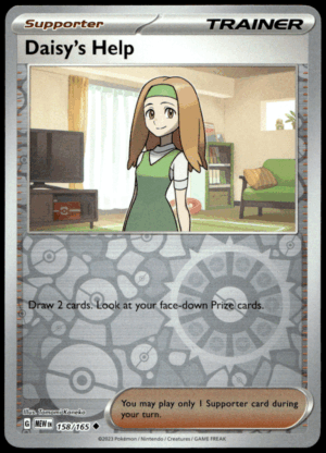 Pokémon Daisy's Help 158/165 - Reverse Holofoil Uncommon SV: Scarlet & Violet 151 EN