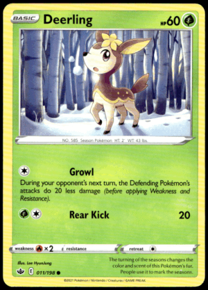 Pokémon Deerling 011/198 - Normal Common SWSH06: Chilling Reign EN
