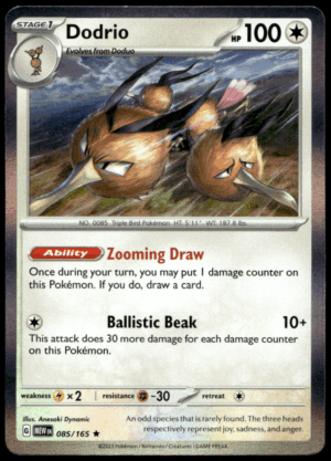 Pokémon Dodrio 085/165 - Holofoil Rare SV: Scarlet & Violet 151 EN
