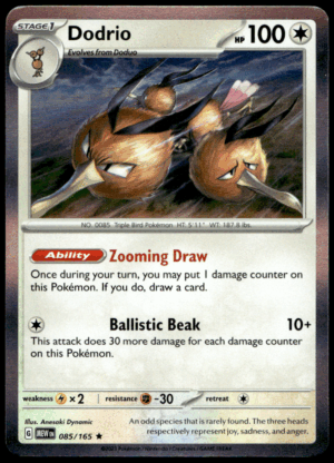 Pokémon Dodrio 085/165 - Holofoil Rare SV: Scarlet & Violet 151 EN