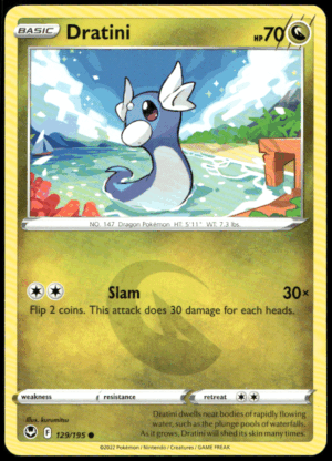 Pokémon Dratini 129/195 - Normal Common SWSH12: Silver Tempest EN