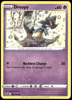 Pokémon Dreepy 087/195 - Normal Common SWSH12: Silver Tempest EN
