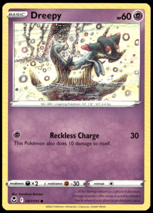 Pokémon Dreepy 087/195 - Normal Common SWSH12: Silver Tempest EN