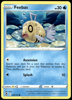 Pokémon Feebas 039/195 - Normal Common SWSH12: Silver Tempest EN