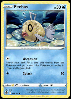 Pokémon Feebas 039/195 - Normal Common SWSH12: Silver Tempest EN