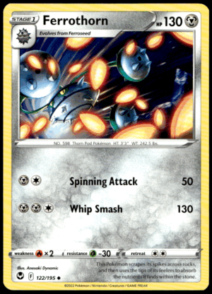 Pokémon Ferrothorn 122/195 - Normal Uncommon SWSH12: Silver Tempest EN