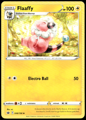 Pokémon Flaaffy 048/198 - Normal Uncommon SWSH06: Chilling Reign EN