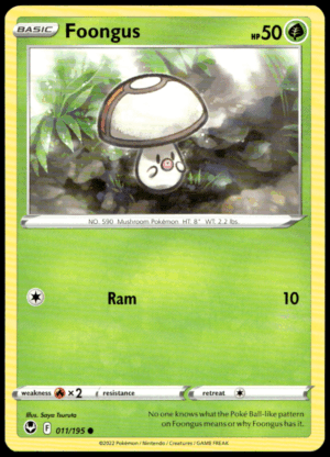 Pokémon Foongus 011/195 - Normal Common SWSH12: Silver Tempest EN