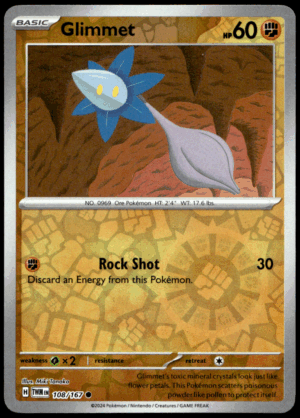 Pokémon Glimmet 108/167 - Reverse Holofoil Common SV06: Twilight Masquerade EN