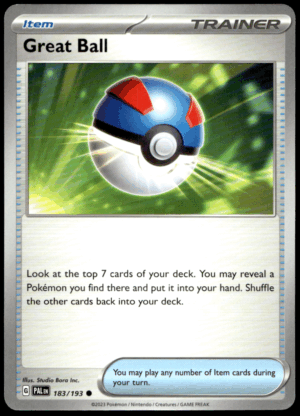 Pokémon Great Ball 183/193 - Normal Common SV02: Paldea Evolved EN