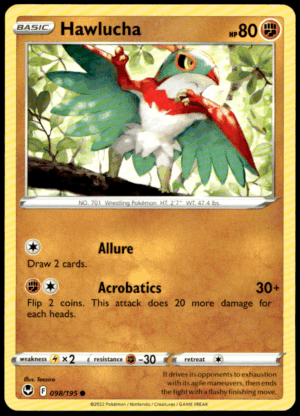 Pokémon Hawlucha 098/195 - Normal Common SWSH12: Silver Tempest EN