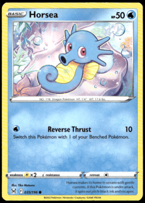 Pokémon Horsea 035/196 - Normal Common SWSH11: Lost Origin EN