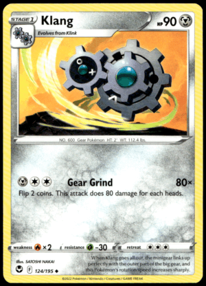 Pokémon Klang 124/195 - Normal Uncommon SWSH12: Silver Tempest EN