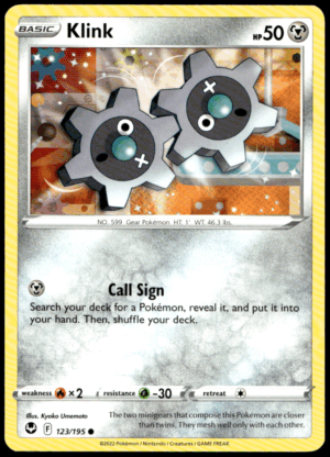 Pokémon Klink 123/195 - Normal Common SWSH12: Silver Tempest EN